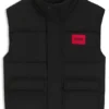 Kids’ padded vest with red logo badge