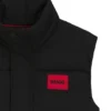 Kids’ padded vest with red logo badge