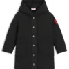 Kids’ parka jacket with logo label