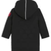 Kids’ parka jacket with logo label