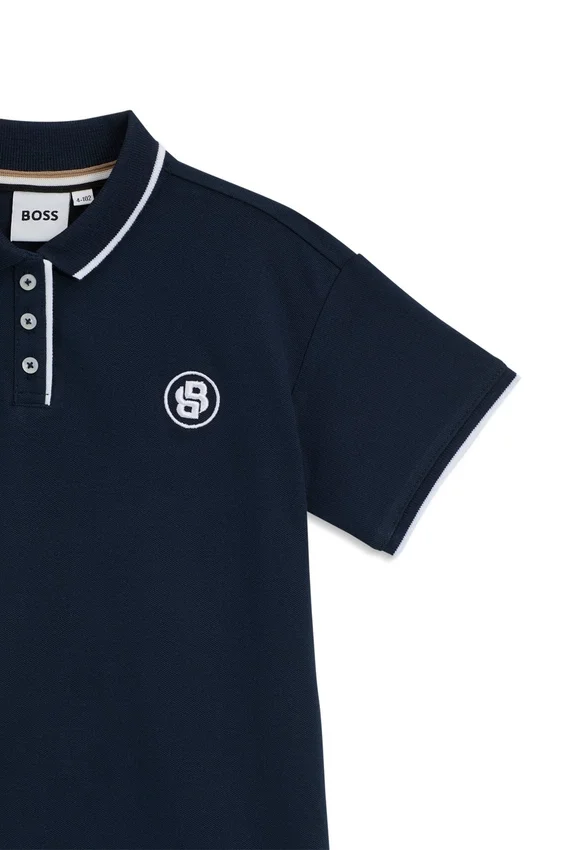 Kids’ polo dress in stretch-cotton piqué Kids’ polo dress in stretch-cotton piqué