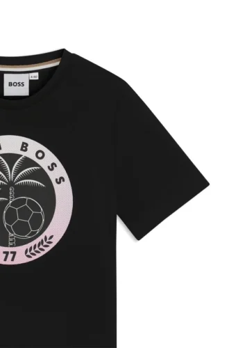 Kids’ printed-artwork T-shirt in cotton