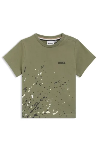 Kids’ printed-artwork T-shirt in cotton jersey