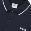 Kids’ printed-logo polo shirt in cotton piqué