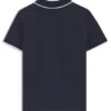 Kids’ printed-logo polo shirt in cotton piqué