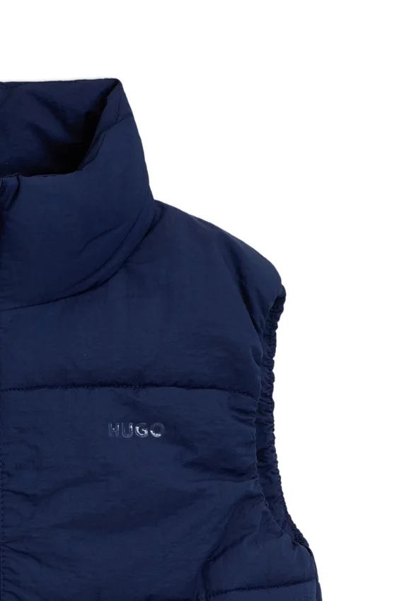 Kids’ puffer gilet with logo print Kids’ puffer gilet with logo print