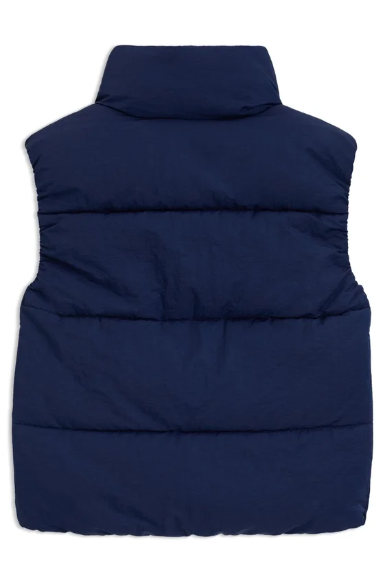 Kids’ puffer gilet with logo print Kids’ puffer gilet with logo print