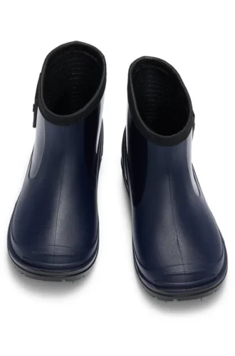 Kids’ rain boots with branded label