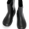 Kids’ rain boots with signature-stripe logo label