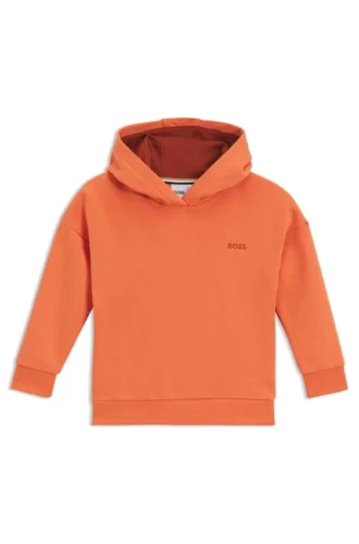Kids’ rear-artwork hoodie in a cotton blend