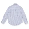 Kids’ regular-fit cotton shirt with Double B monograms