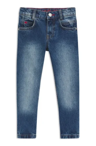 Kids’ regular-fit jeans in blue denim