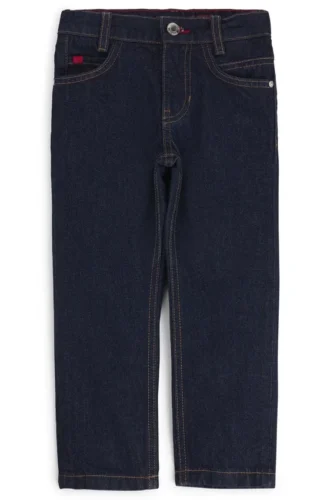 Kids’ regular-fit jeans in blue denim