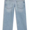 Kids’ regular-fit jeans in blue stretch denim