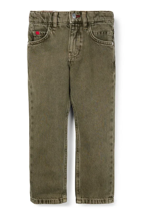 Kids’ regular-fit jeans in green-tinted denim Kids’ regular-fit jeans in green-tinted denim