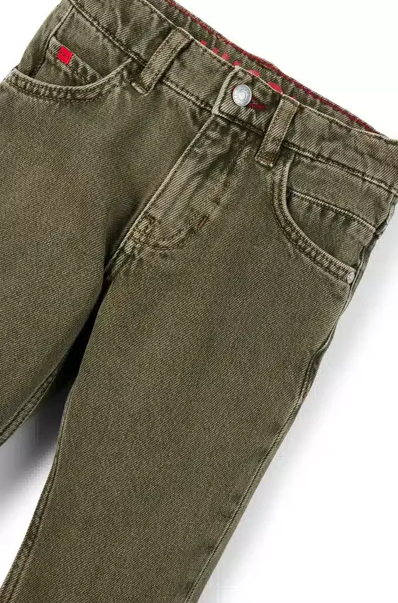 Kids’ regular-fit jeans in green-tinted denim Kids’ regular-fit jeans in green-tinted denim