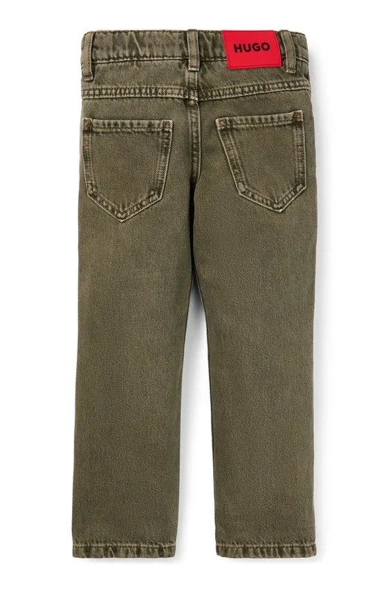 Kids’ regular-fit jeans in green-tinted denim Kids’ regular-fit jeans in green-tinted denim