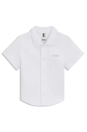 Kids’ regular-fit shirt in cotton jersey