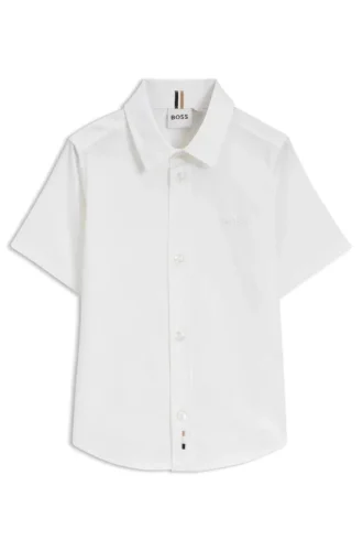 Kids’ regular-fit shirt in Oxford cotton