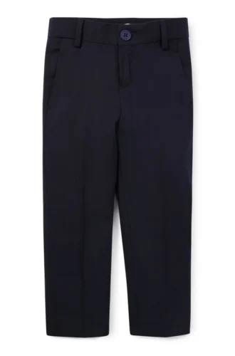 Kids’ regular-fit suit trousers in stretch wool