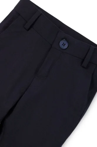 Kids’ regular-fit suit trousers in stretch wool