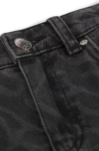 Kids’ relaxed-fit jeans in cheetah-print denim