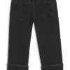 Kids’ relaxed-fit jeans with deep cuffs