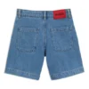Kids’ relaxed-fit shorts in blue denim
