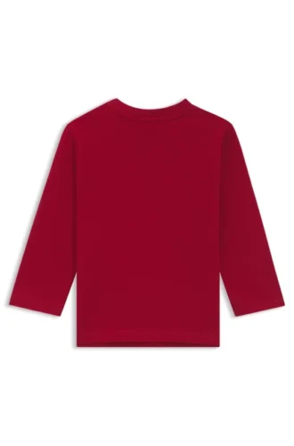 Kids’ repeat-logo T-shirt in cotton jersey