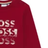 Kids’ repeat-logo T-shirt in cotton jersey