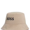 Kids’ reversible bucket hat in cotton and ripstop