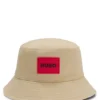 Kids’ reversible bucket hat in cotton twill