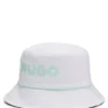 Kids’ reversible bucket hat in cotton twill