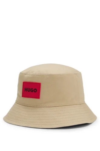 Kids’ reversible bucket hat in cotton twill