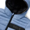 Kids’ reversible hooded jacket with water-repellent finish