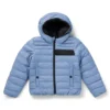 Kids’ reversible hooded jacket with water-repellent finish