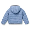 Kids’ reversible hooded jacket with water-repellent finish