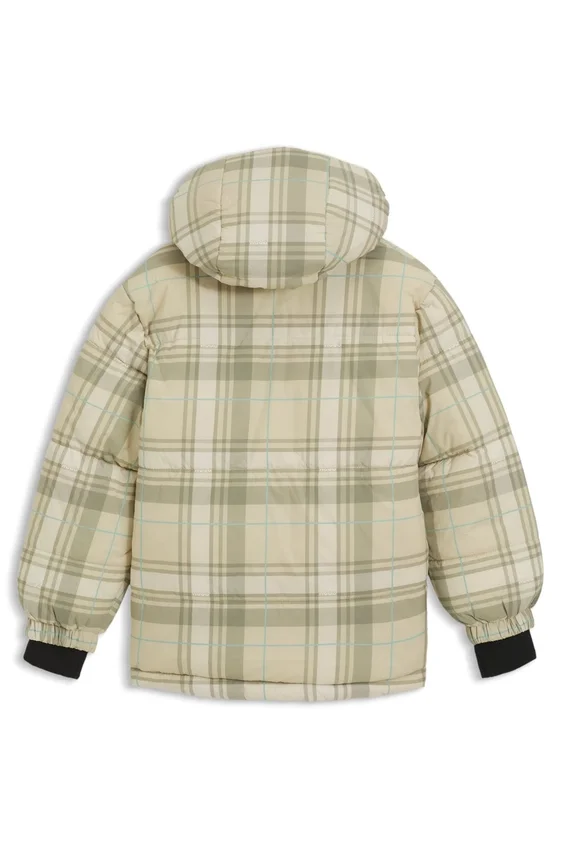 Kids’ reversible jacket with logo badges Kids’ reversible jacket with logo badges