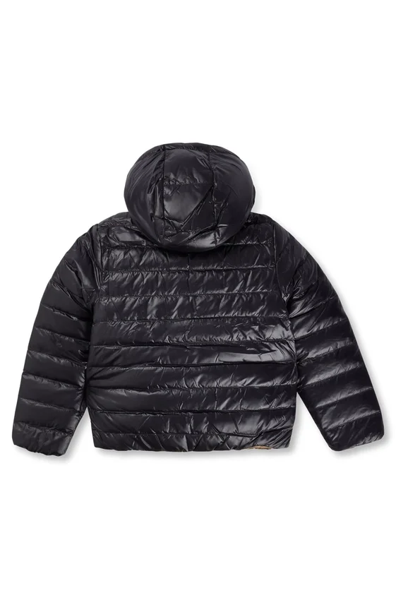 Kids’ reversible water-repellent down jacket with logo details Kids’ reversible water-repellent down jacket with logo details