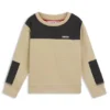 Kids’ ripstop-trim sweatshirt in a cotton blend Kids’ ripstop-trim sweatshirt in a cotton blend