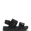 Kids’ sandals in faux leather and mesh