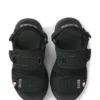 Kids’ sandals in faux leather and mesh