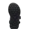 Kids’ sandals in faux leather and mesh