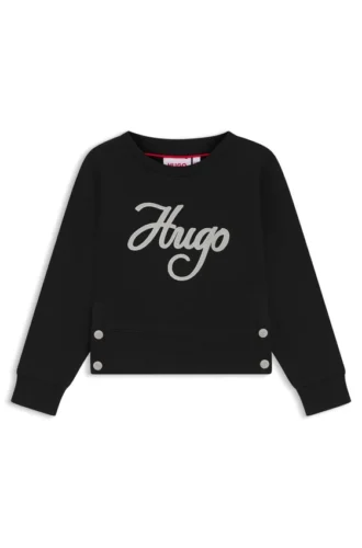 Kids’ script-logo sweatshirt in a cotton blend