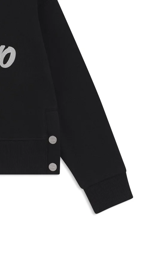 Kids’ script-logo sweatshirt in a cotton blend Kids’ script-logo sweatshirt in a cotton blend