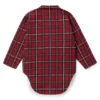 Kids’ shirt dress in checked cotton with logo print Kids’ shirt dress in checked cotton with logo print