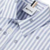 Kids’ shirt in striped cotton with Double B monograms