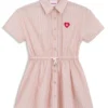 Kids’ shirtdress in striped cotton poplin Kids’ shirtdress in striped cotton poplin