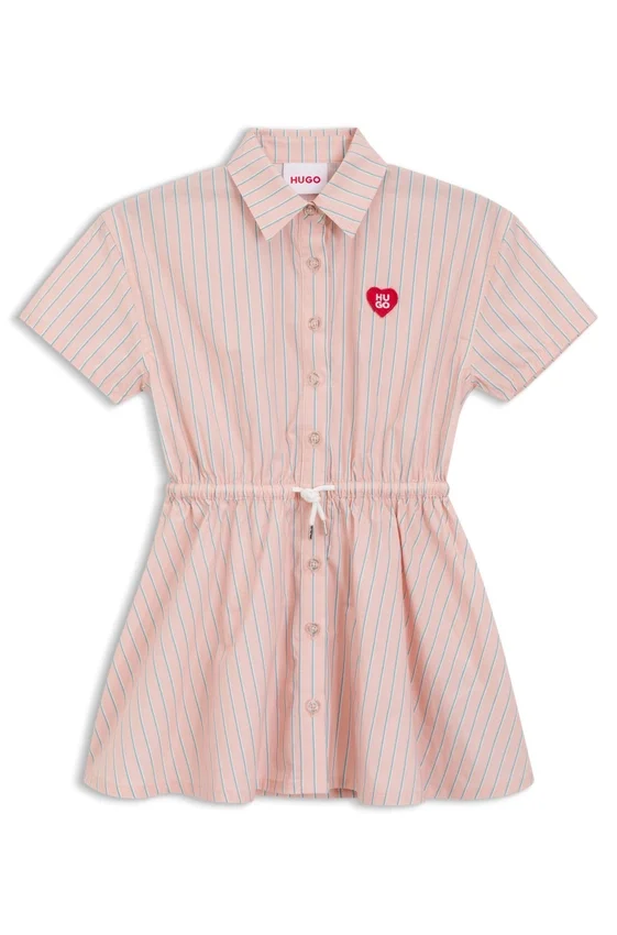 Kids’ shirtdress in striped cotton poplin Kids’ shirtdress in striped cotton poplin