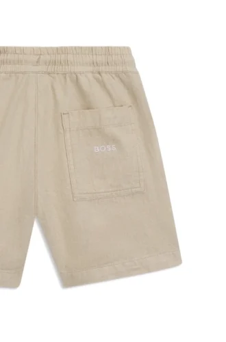 Kids’ shorts in linen and cotton